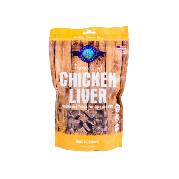 Freeze dried chicken top liver for dogs