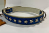 German Star Studded Leather Collar (Double Lined) - Small