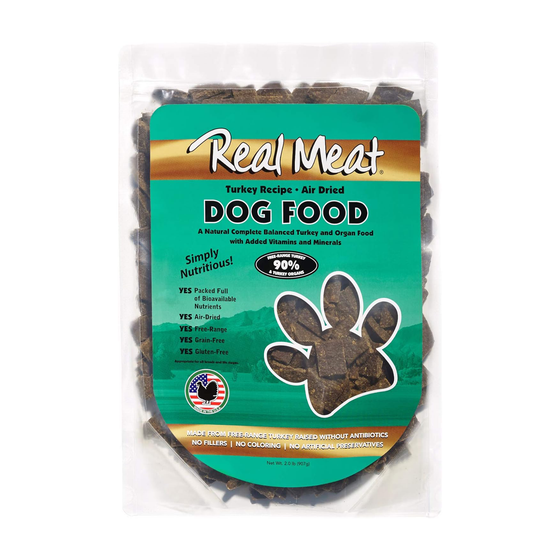 The Real Meat -  Air-Dried Turkey Dog Food