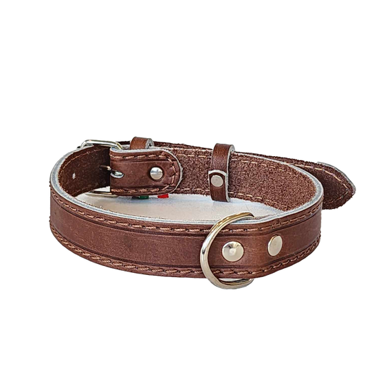 European Buffalo Leather Collar 1 Inch.