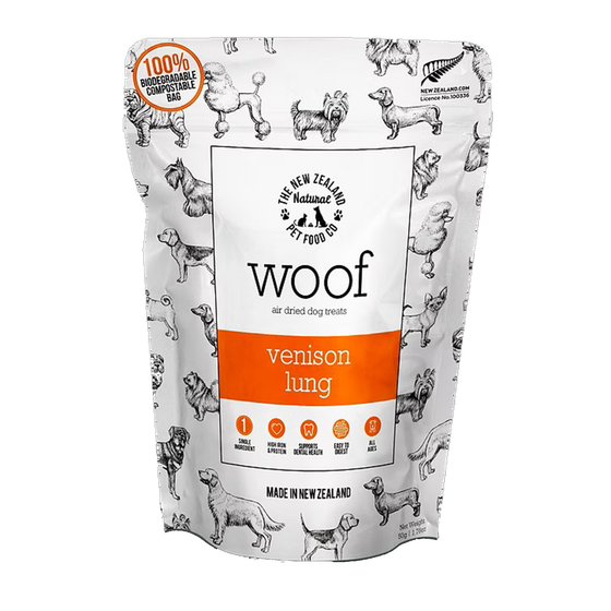 The New Zealand Natural Pet Food Air Dried  Venison Lung