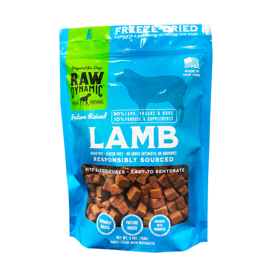 Raw Dynamic Freeze Dried Lamb For Dogs
