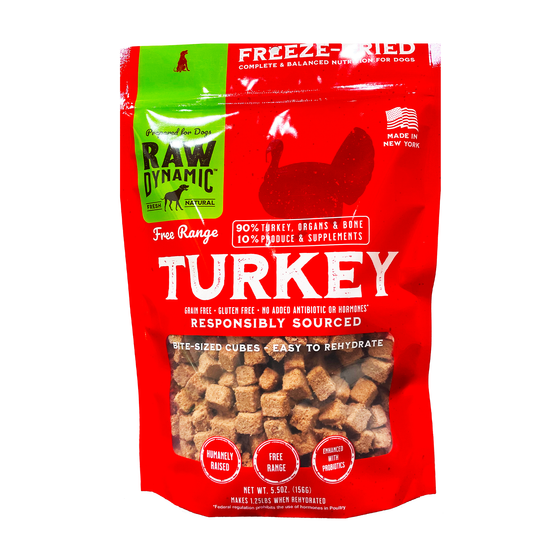Raw Dynamic Freeze Dried Turkey For Dogs