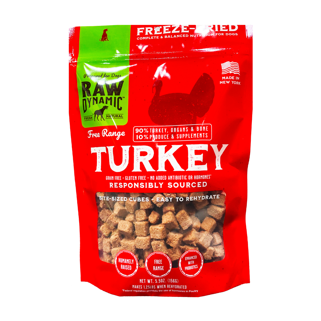 Raw Dynamic Freeze Dried Turkey For Dogs For Dog's Sake
