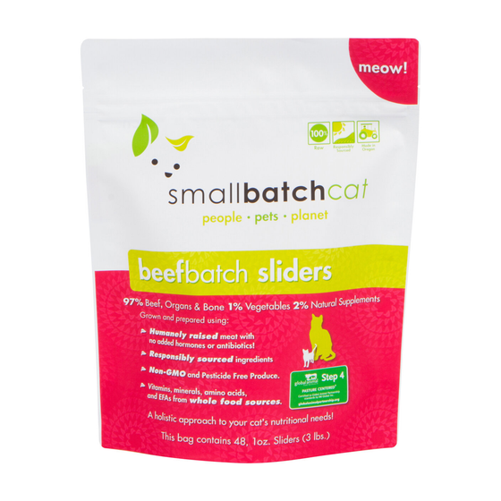 Smallbatch Cat Beef RAW Frozen Diet