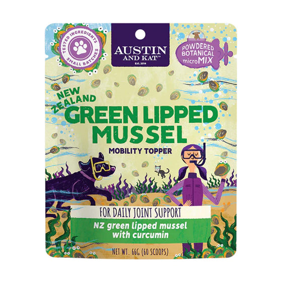 Austin and Kat New Zealand Green Lipped Mussel Mobility Topper