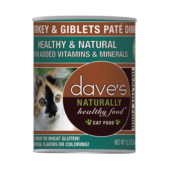 Dave's Pet Food Naturally Healthy Turkey & Giblets Paté Dinner