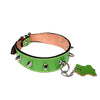 European Leather Studded Cone Collar - Small