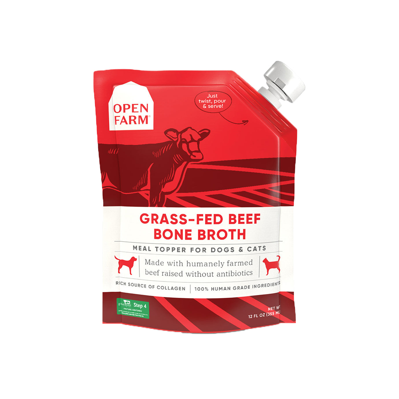 Open Farm Grass-Fed Beef Bone Broth For Dogs
