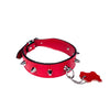 European Leather Studded Cone Collar - Small