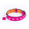 European Leather Studded Collar - Medium