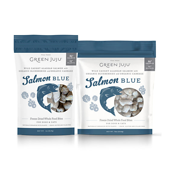 Green Juju - Salmon Blue Freeze-Dried Bites