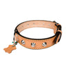 European Leather Studded Collar - Small