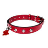 Italian Leather Studded Collar - Large