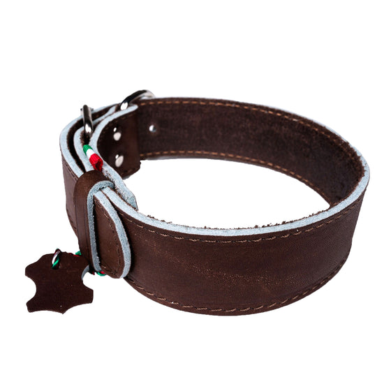 European Buffalo Leather Collar 1.5'' Thick