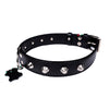 Italian Leather Studded Collar - Large