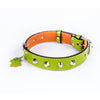 European Leather Studded Collar - Small