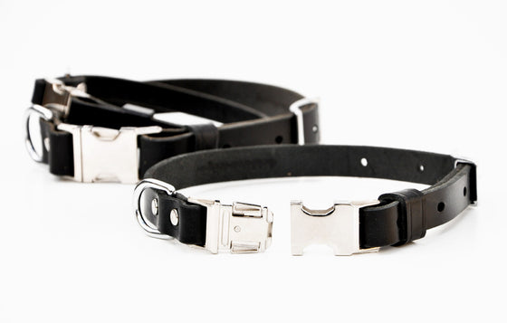 Leather Quick Release Collar