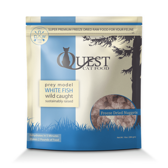 Steve's Quest Freeze Dried Raw Cat Food Whitefish Diet