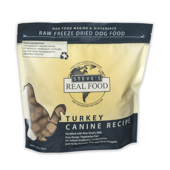 Steve's Real Food Freeze-Dried Turkey Formula for Dogs and Cats