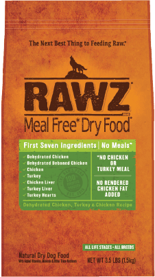 RAWZ Meal-Free Dehydrated Chicken, Turkey & Chicken Recipe