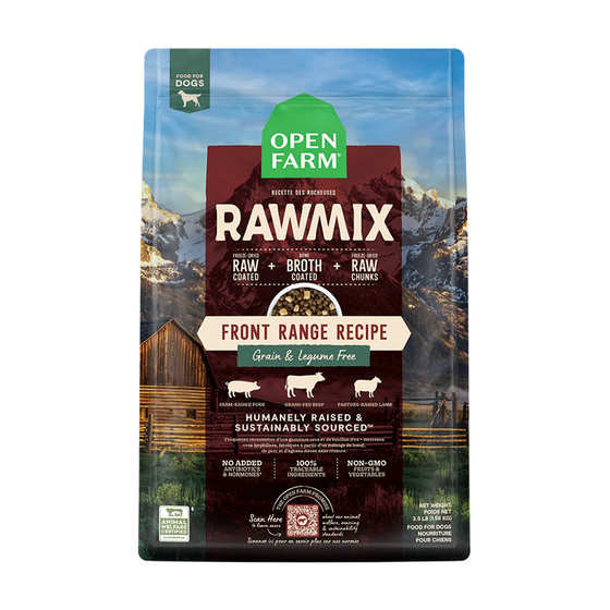 Open Farm Raw Mix Front Grain and Legume Free Recipe