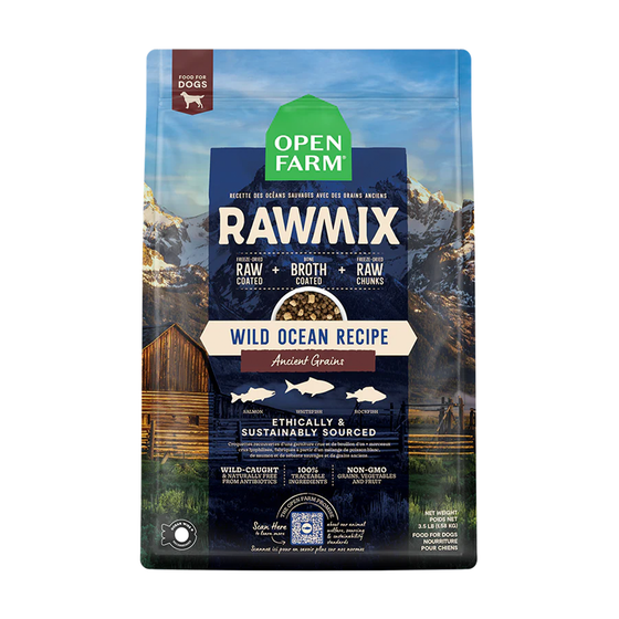 Open Farm Raw Mix Wild Ocean Recipe With Ancient Grains