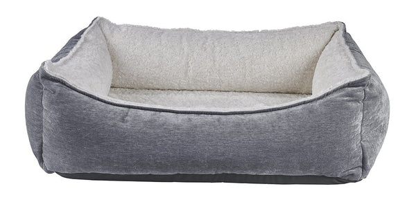 Bowsers Signature Scoop Dog Bed - Ivory Sheepskin Faux Fur Small